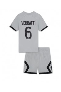 Fotbalové Dres Paris Saint-Germain Marco Verratti #6 Dětské Venkovní Oblečení 2022-23 Krátký Rukáv (+ trenýrky)